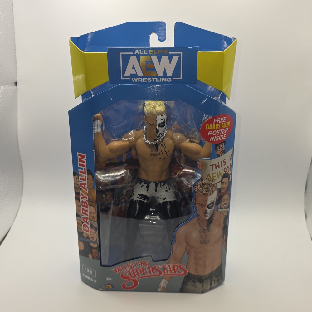 AEW Wrestling‎ Superstars Darby Allin Series 5 #39 Action Figure with Poster NEW
